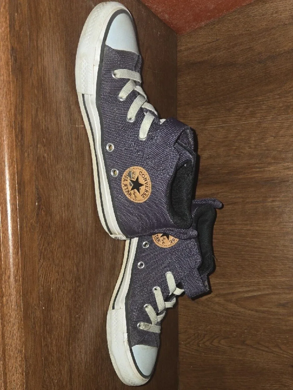 Converse Kids' Purple High-Top Sneakers with White Accents